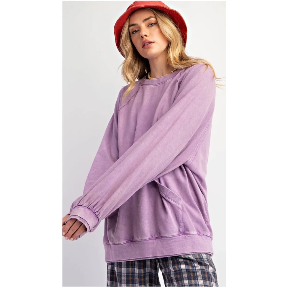 EASEL MINERAL WASH pullover - Picture 2 of 5